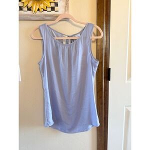 NWT Cabi Size Small Mist Tank Silver Lake Scoop Neck keyhole Tie Back Sleeveless